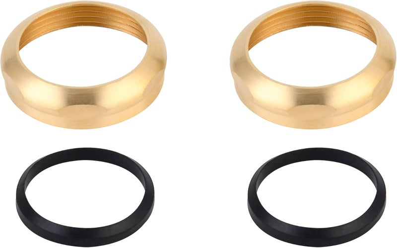 Zm Slip Joint Nut and Washer, Sink Drain Kits, Rough Brass, 1-1/4-Inch, 2 Pack - Image 2